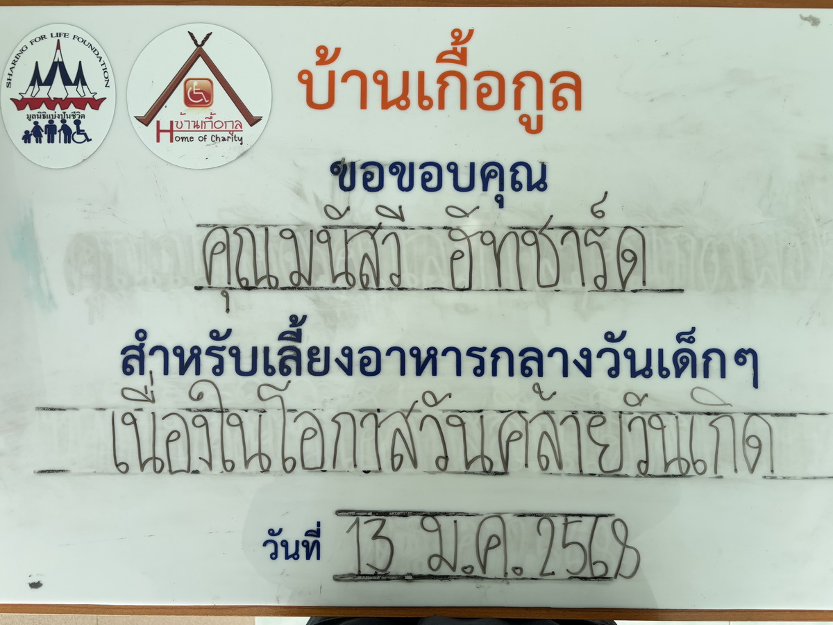 กราบขอบคุณผู้มีอุปการะคุณเดือนมกราคม 2568