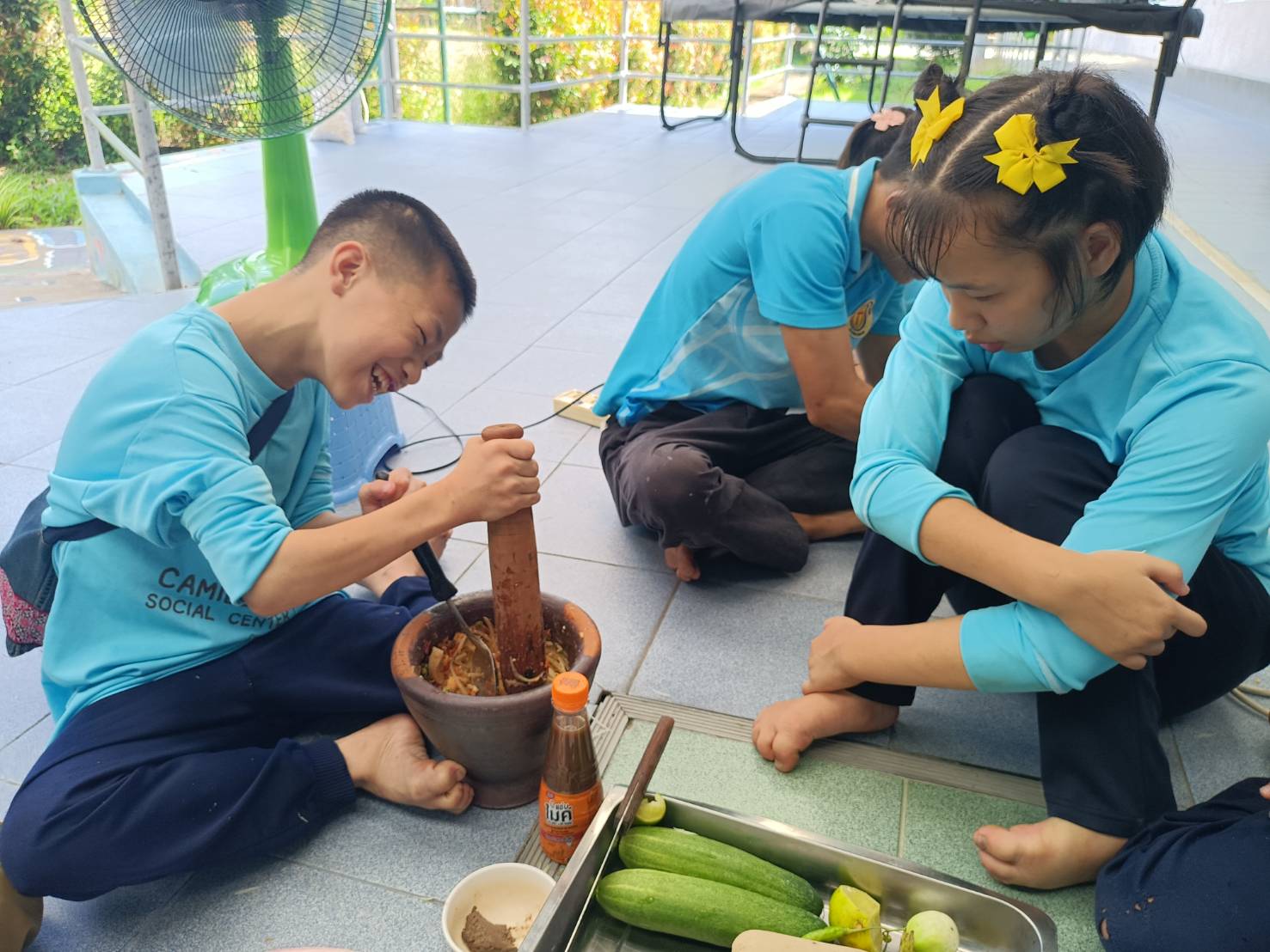 กิจกรรมทำ “ส้มตำ” ของเด็ก ๆ บ้านเกื้อกูล