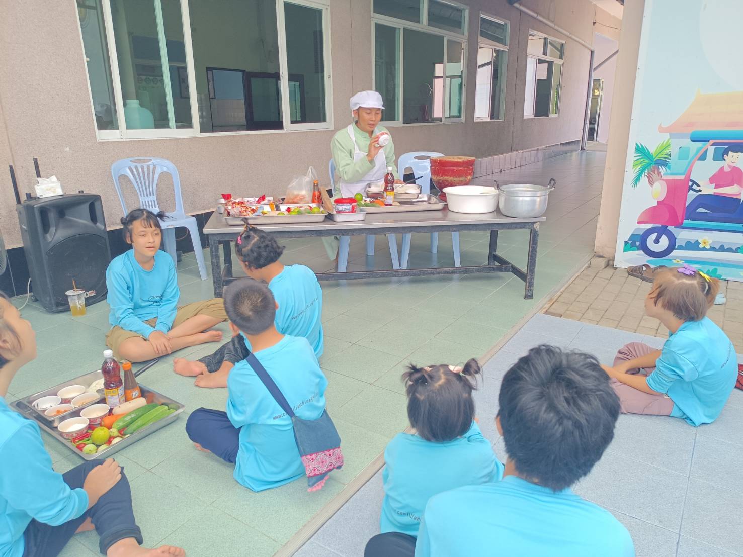 กิจกรรมทำ “ส้มตำ” ของเด็ก ๆ บ้านเกื้อกูล